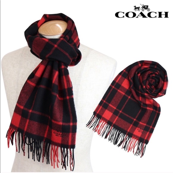 Coach Mount Plaid Scarf - Picture 2 of 7